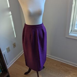 Barclay Square | Vintage 60s | Dark Purple | Pencil Skirt | Size 4